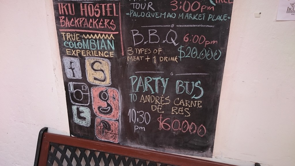 Hostel Sue sin reklame om partybussen (Foto: Tarjei)